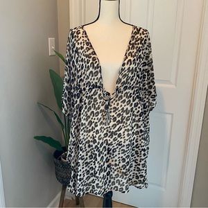 Bleu Rod Beattie Leopard print swimsuit
Coverup. NWOT. Size L.